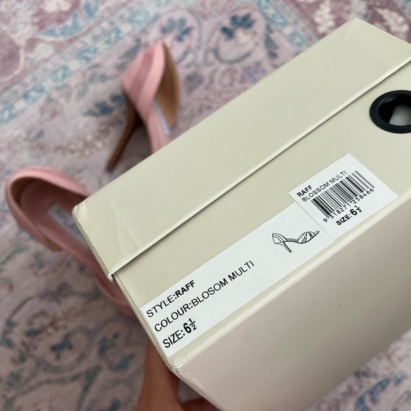 New In Box - Tony Bianco Raff Multi Pink Suede Leather Heels - Picture 4 of 8